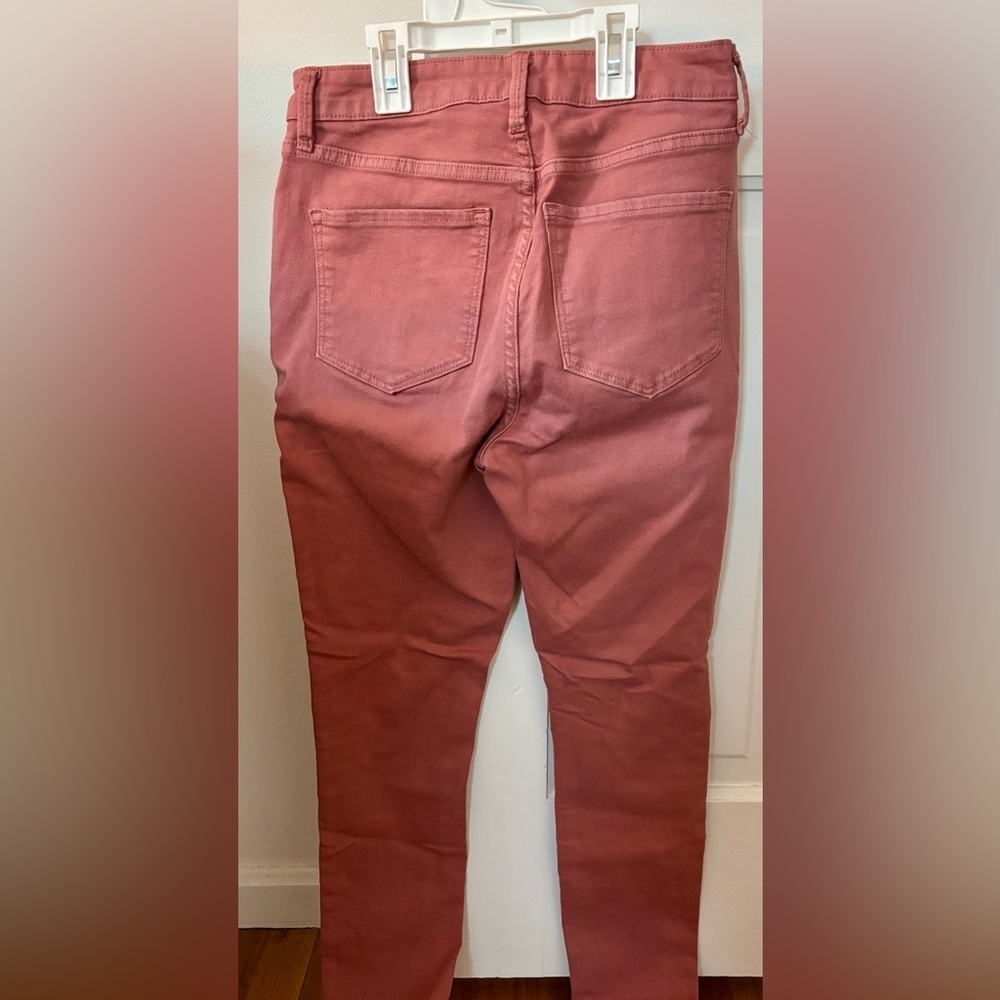 NWOT Old Navy Pink High Rise Skinny Jeans Size 6 Stretch Denim Rockstar Pants - Picture 6 of 6